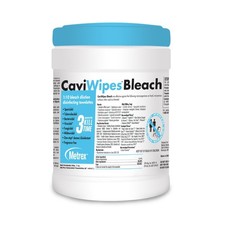 CaviWipes Bleach Surface Disinfectant Cleaner Wipes 90/Tub, Case of 12 Tubs