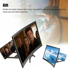 12 Inch Curved 3D HD Screen Mobile Phone Amplifier Phone Mount Magnifier 2025