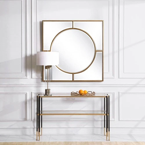 Uttermost 09673-STANFORD Stanford 48" W x 48" H Square Wood - Gold - Picture 5 of 7