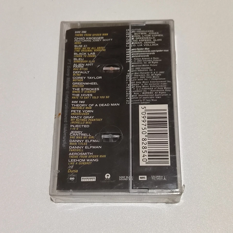 Spider-Man OST feat the strokes corey taylor leehom -orgnl indonesia tapes NEW - Image 2 of 4