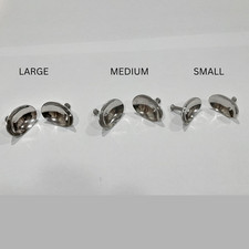 6pcs Corneal Eye Shields with Suction – Stainless Steel Laser Protectors