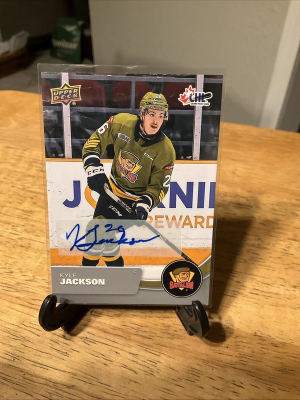 2021-22 Upper Deck CHL Auto Autograph #74 Kyle Jackson Seattle 