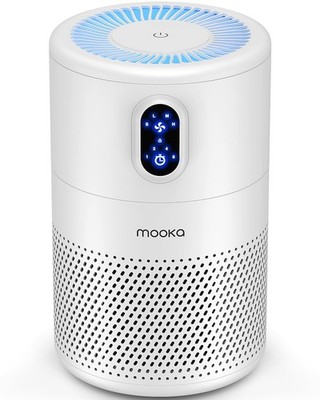 MOOKA Air Purifiers for Home Large Room up to 1076ft², H13 True HEPA Air Fi