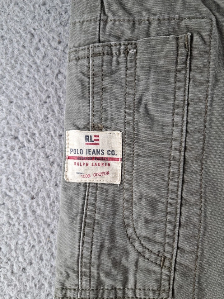 VINTAGE LOT OF 2 Ralph Lauren Welder Cargo Jeans Mens 36x30 Baggy Street Polo RL - Image 3 of 4