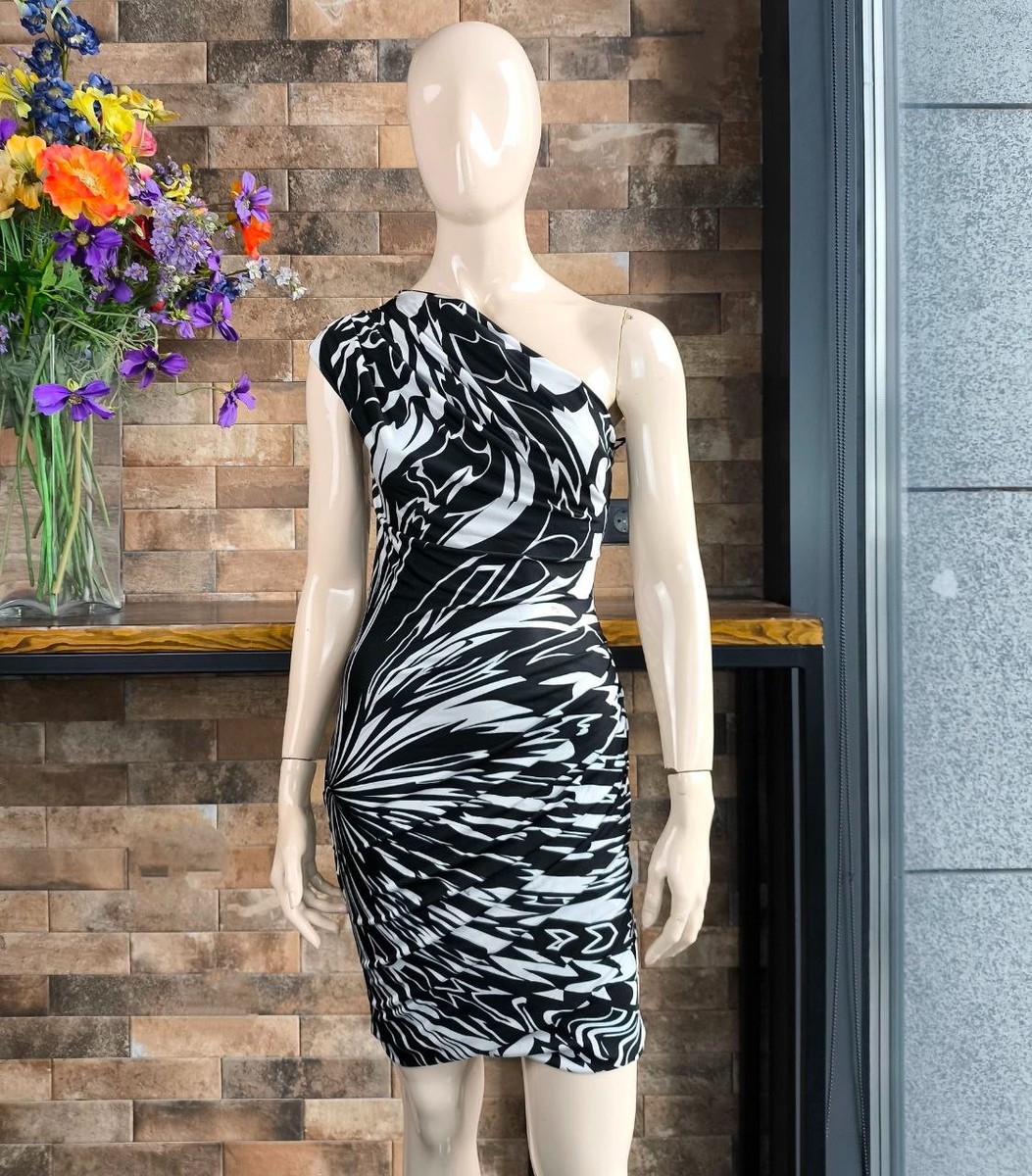 pucci one shoulder dress Emilio Pucci Authentic SS 2011 One Shoulder Dress with Draping Size 40