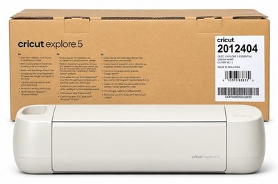 Cricut Explore 5 Essential Bundle Die Cutting Machine Wireless Electronic Cream