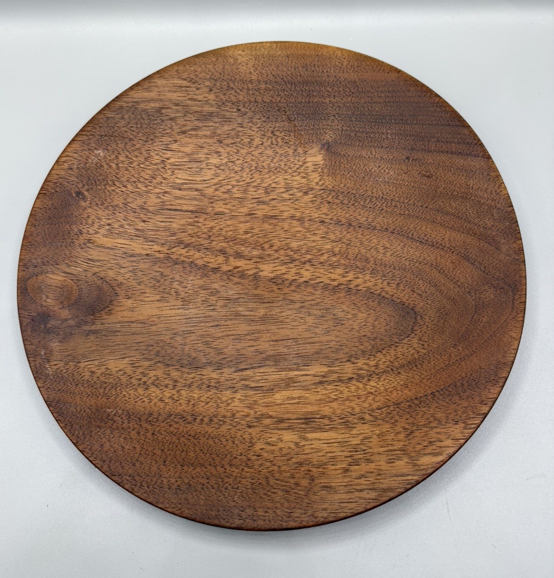 Vintage Signed Paul Eshelman Turned Walnut Studio Wood Plate Stocksdale Espenet