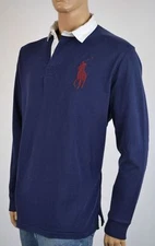 Ralph Lauren NAVY BLUE BIG PONY RUGBY NWT L