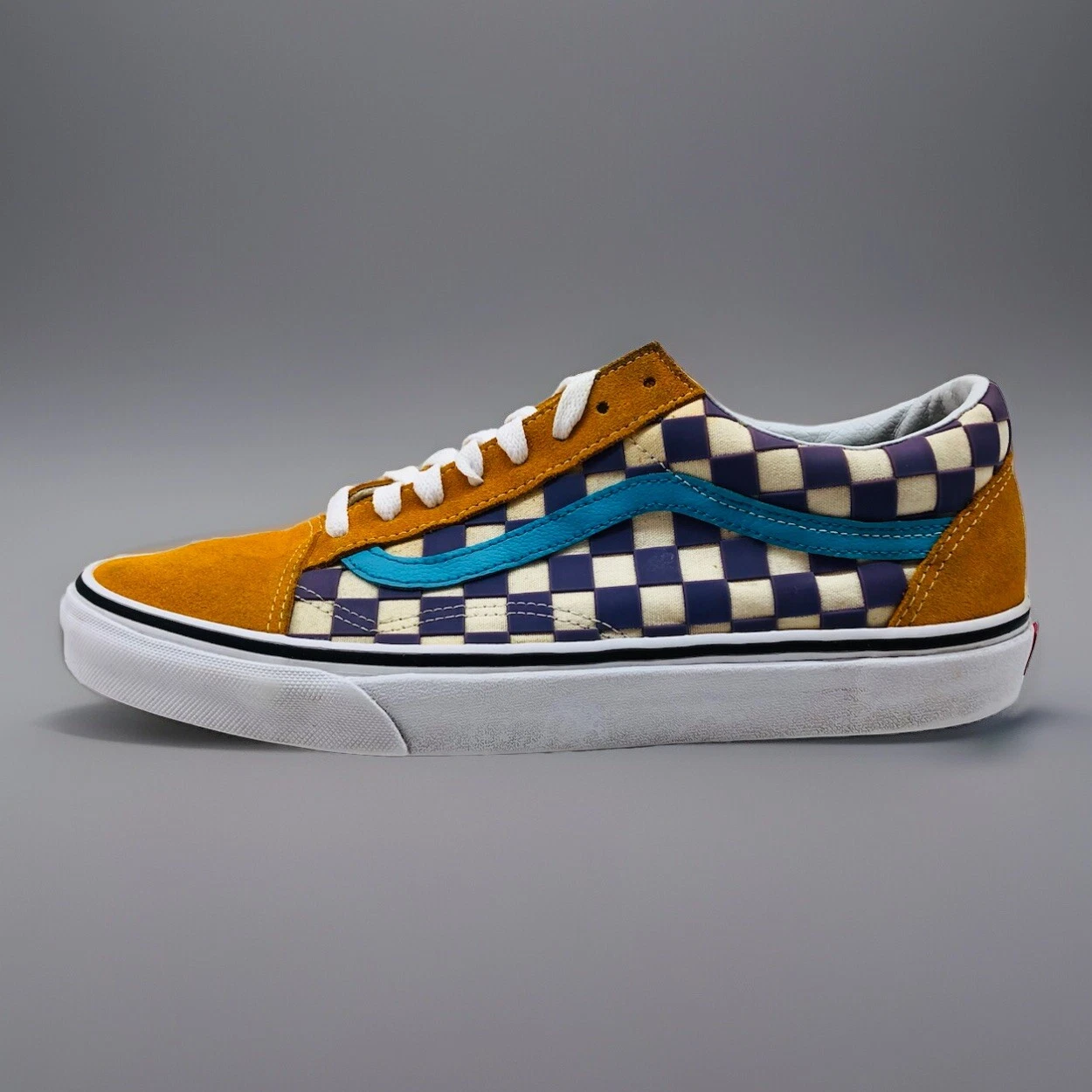 Sneakers VANS Oldol Skoo uomoia ta 10ola violata magent senapeciata scamos cambio