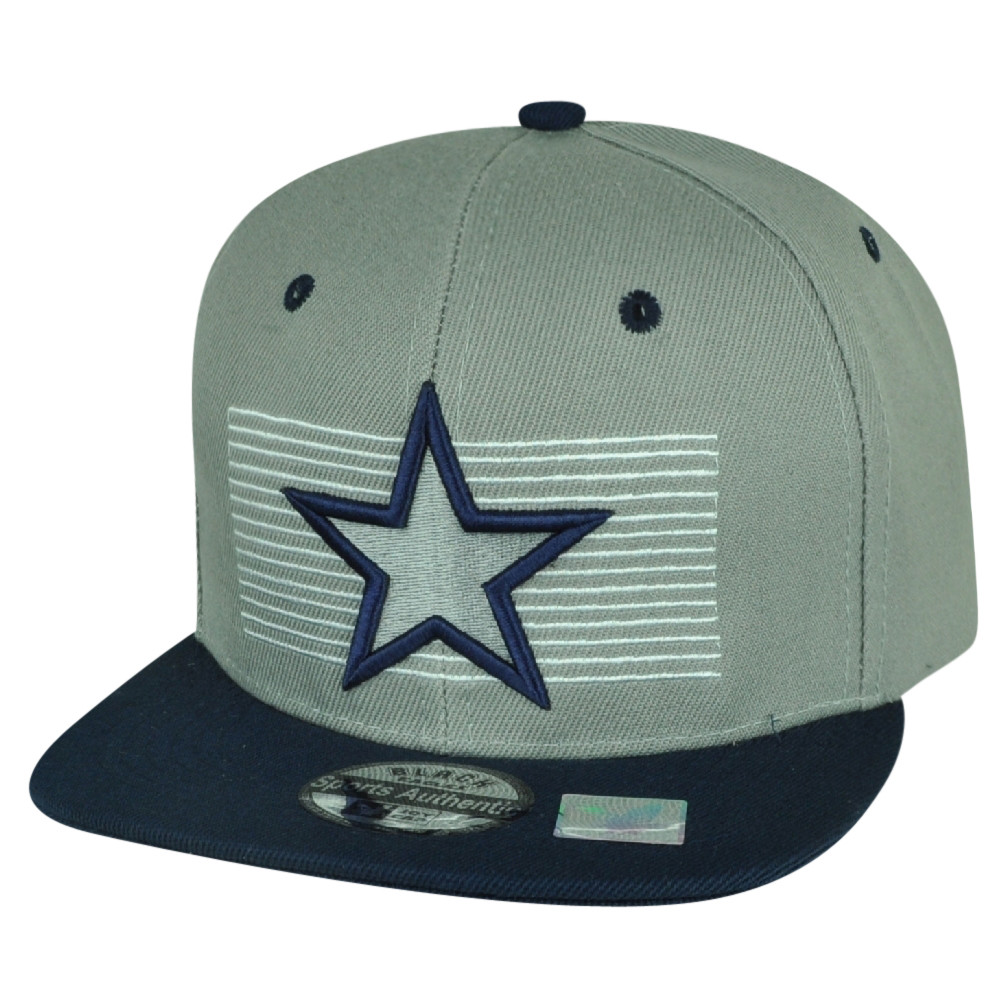 Star Flat Bill Snapback Hat Cap Adjustable Striped Fashion 