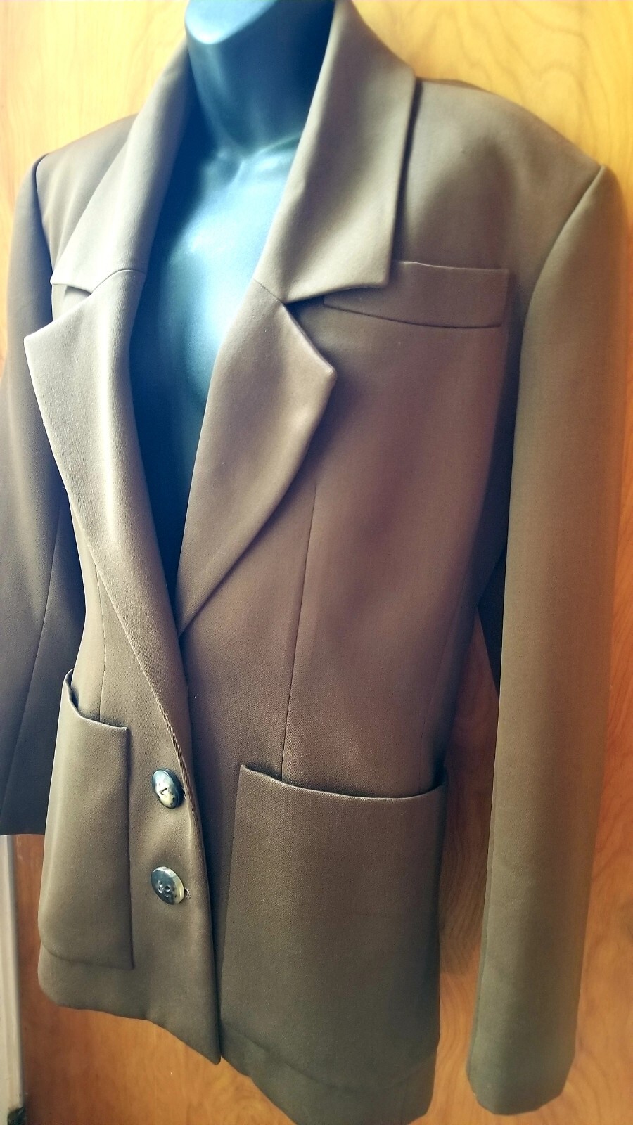 Blazer Cognac Marrone Vintage anni '80 Yves Saint Laurent Rive Sinistro 42 8