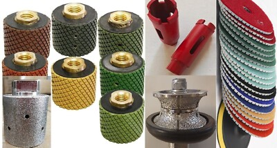 3/4'' Full Bullnose 1 3/8'' polishing drum core bit stone granite marble buffer