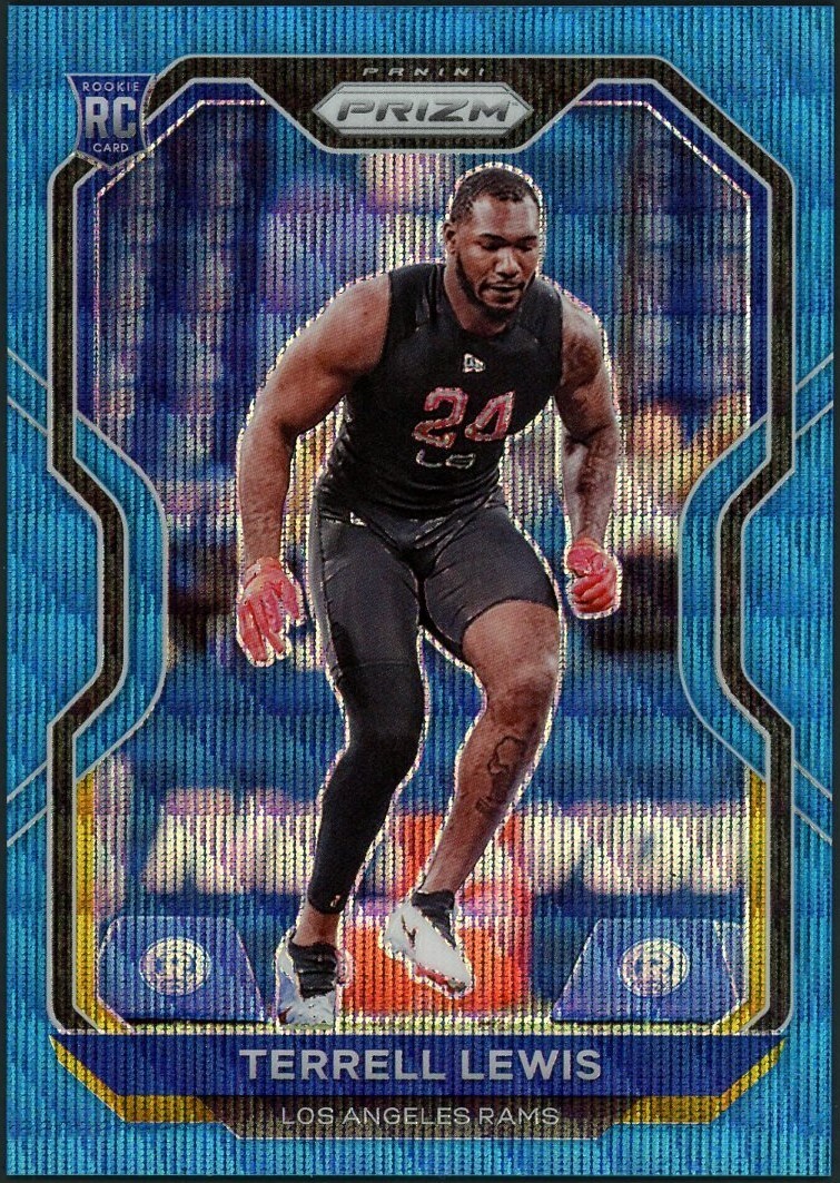 Terrell Lewis Panini Prizm #378 Blue Wave