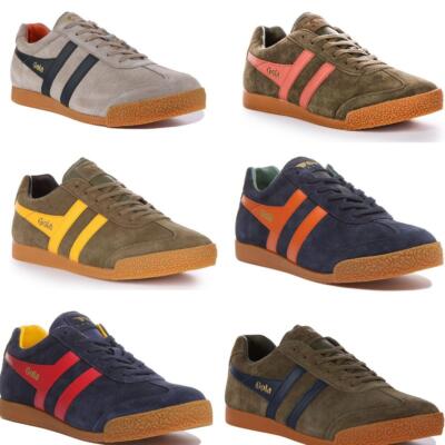 Gola Classics Harrier Low Pro 1968 Retro Khaki Mens Sneaker Orange US 7 - 15