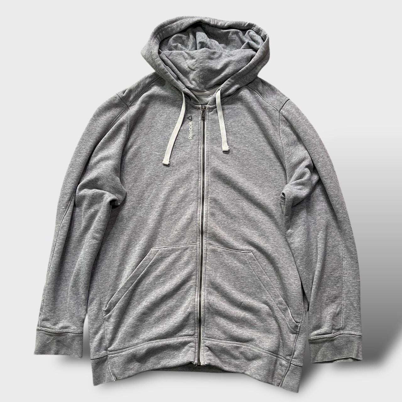 Reebok Zip Up Hoodie Size XL Grey