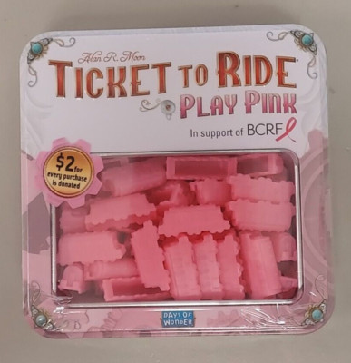 Ticket to Ride Play Pink Days of Wonder new factory sealed trains