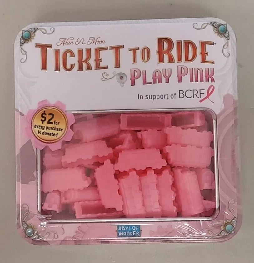 Ticket to Ride Play Pink Milk Tankers Deluxe Train 7 Days of Wonder new sealed - Image 2 of 4