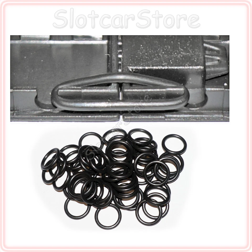 Carrera GO / Digital 143 20 - 1000 Verbinder aus Gummi Ring Schienen Clips 1:43