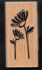 FLOWER GARDEN Botanical Spring Occasion Card Hampton Art NEW Wood RUBBER STAMP