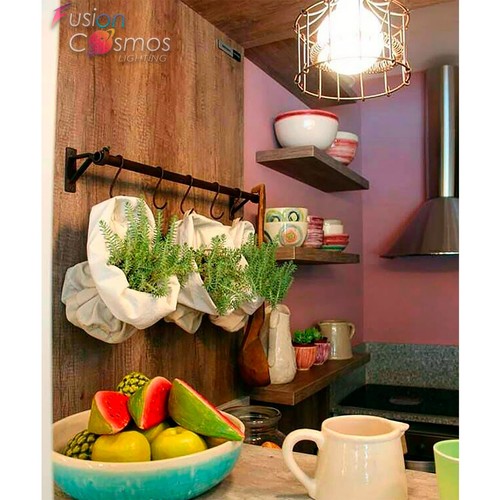 Antique Wire Cage Industrial Hanging Pendant Light Fixture Vintage Ceiling Retro - Picture 2 of 10