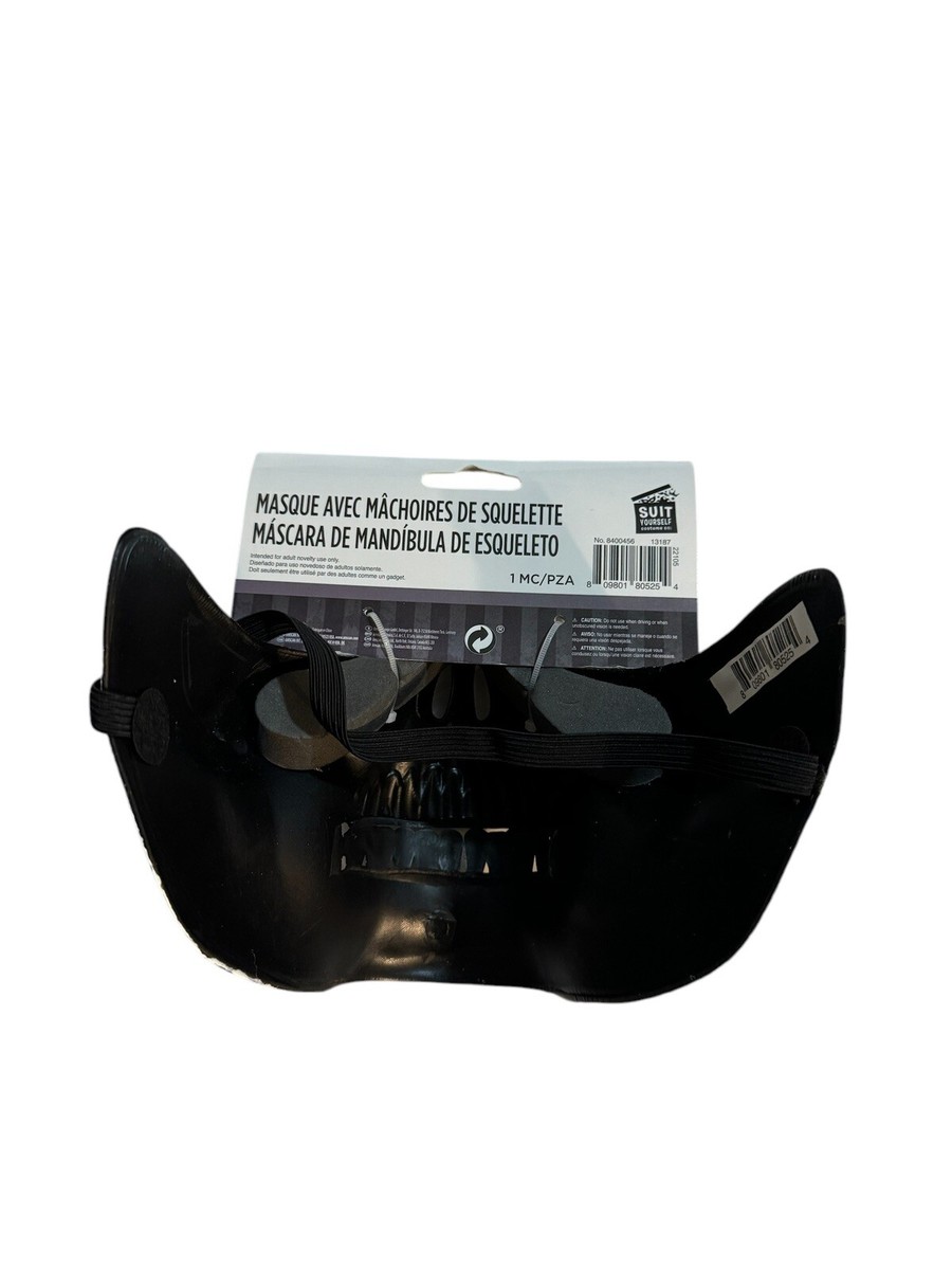 07！ Black And Bone Skeleton Jaw Mask | eBay