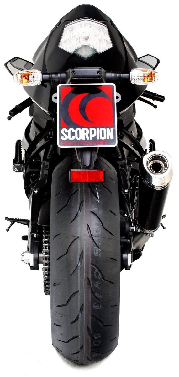 2009-2012 ZX6R Scorpion Exhaust Slip On Power CONE - Carbon Fiber