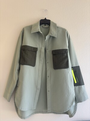 NWT Lululemon Detours Welcome Grid Fleece Hiking Overshirt Olive