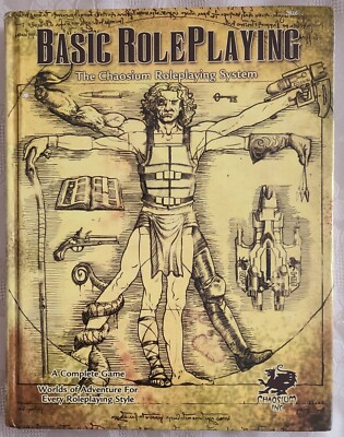 Basic Roleplaying: The Chaosium Roleplaying System, HC, FREE SHIPPING