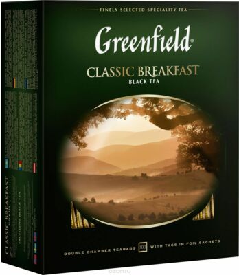 Schwarztee Greenfield ''Classic Breakfast'' 100 st. чёрный чай Цейлон#