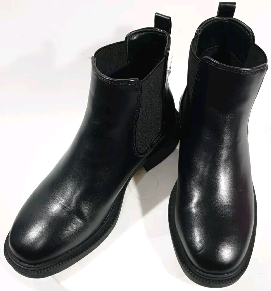 Chelsea Boots Asda Black Boots Black Leather Chunky Chelsea Boots