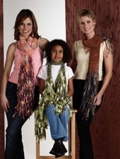 Crochet Openwork Fringed Scarve/Wrap/Shawl KNITTING STITCHING Craft Pattern 3233