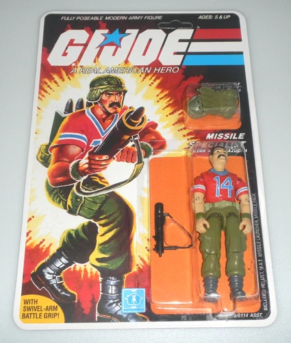 *RECARDED 1985 Vintage G.I. GI Joe 3.75 ARAH Lot Bazooka v1 Figure 100% Complete