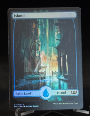 MTG Magic SNC Streets of New Capenna Foil Basic Land - Island | eBay