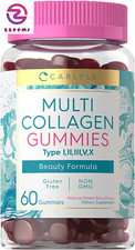Collagen Gummies 60 Multi Collagen Complex Beauty Formula Supplement Mixed Berry