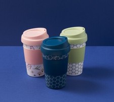 Multi Pack Travel Cup 320ml Navy Teal Pink BPA Free Restore Coffee Beverage