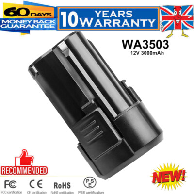 vhbw Ersatz für Worx WA3503, WA3509 für Akku Li-Ion 2000 mAh (12 V