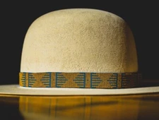 Western Seed Beaded Hat Band Fit Cowboy Hatband South West Multi Color Hat Band