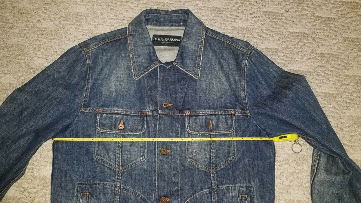 Vintage Dolce Gabbana Men's Denim Jacket Sz 54 XL | eBay