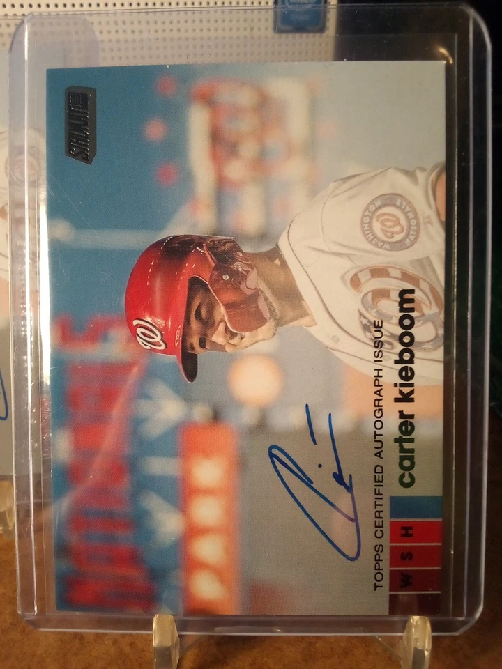 Carter Kieboom (2) 2020 Topps Stadium Club Autos Nationals - Image 3 of 4