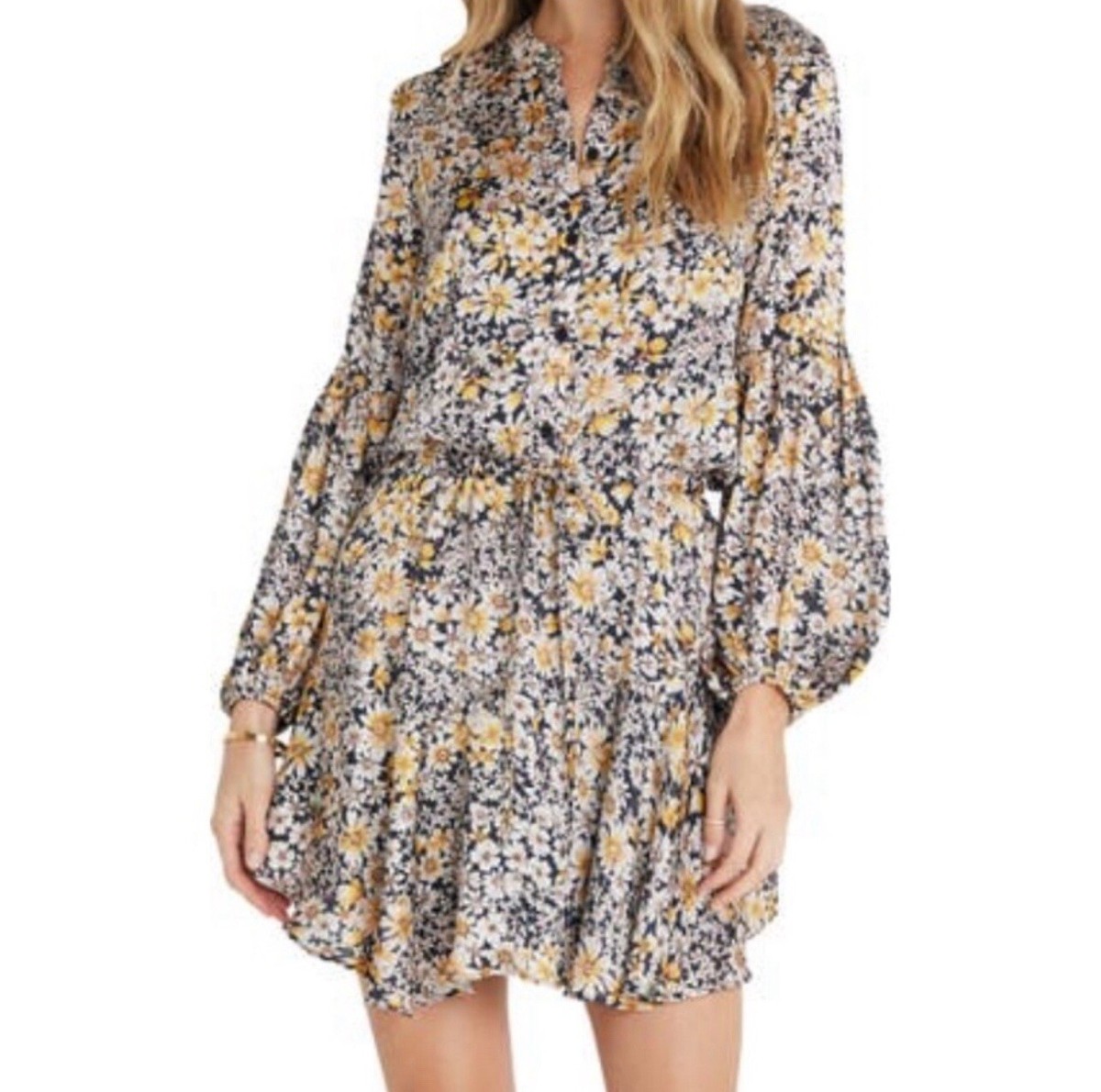vici boho dress Boho Spritz Mesh Maxi Dress in Black Floral