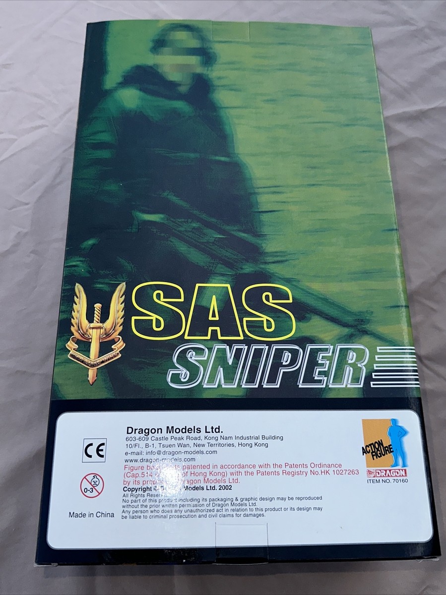 SAS SNIPER Chris ドラゴンモデルズ Dragon Action figure SAS Sniper Chris New generation Rare 12” gear