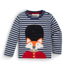 Jojo Maman Bebe Kids Boy's Fox London Guard Top Indigo