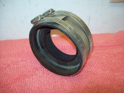 USA Made! No-Hub Rubber Reducing Coupling 4''x3'' Cast PVC Copper Iron Waste Drain