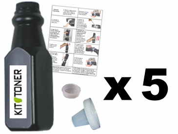 Recharge toner Brother DCP 8045DN noir pack de 5 pour imprimer de grands volumes