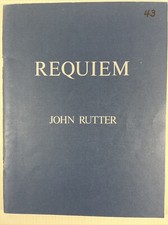 Requiem Rutter Vintage Choral Music Book Religious