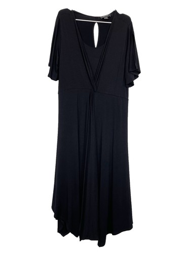 chinese dress ladies Karen Kane Tiered Long Sleeve Dress in Black main image 1