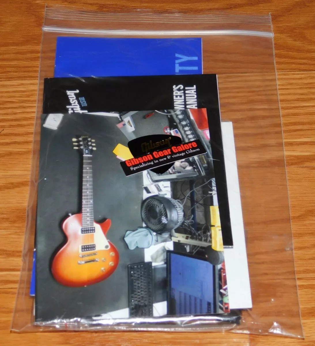 Gibson Les Paul Tribute  Case Candy Manual Warranty Wrench