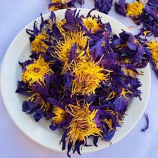 4OZ Blue Lotus Flower Nymphaea Caerulea Whole Flower Organic Fast Free USA Ship