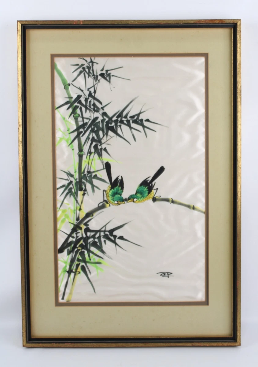 竹绘画古董中国画作、画卷| eBay