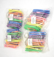 Rinco Mini Flip Flop Keychain Variety of Color Summer Key Accessory 2.5" 48 Pack